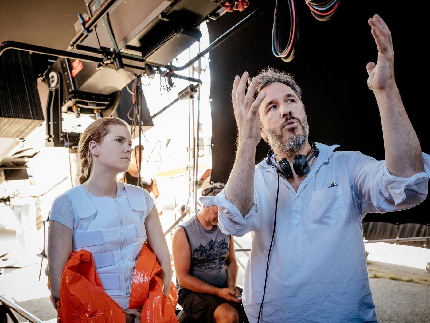 Denis Villeneuve sur le tournage de Premier contact. / © FilmNation