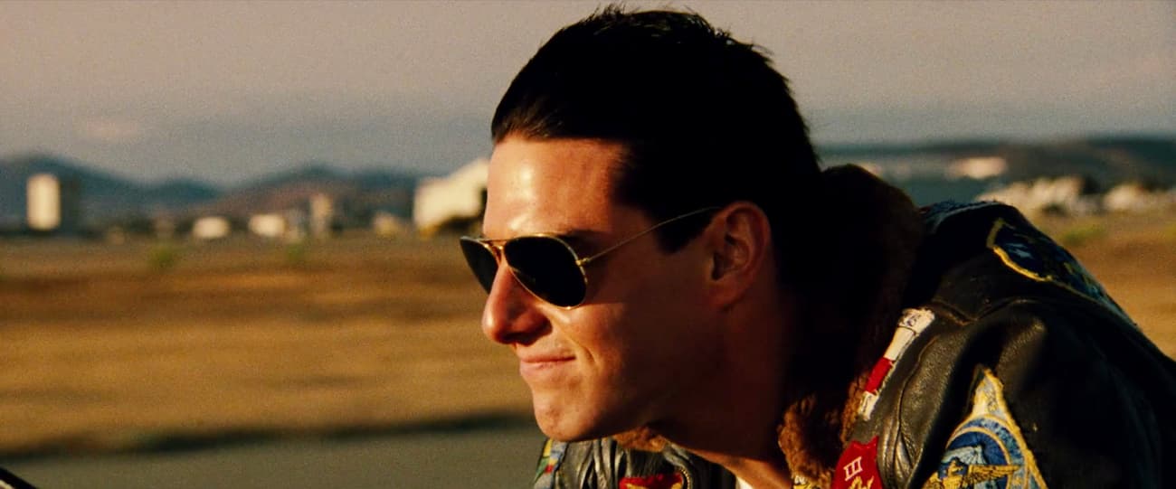 Top Gun - Maverick sur sa moto