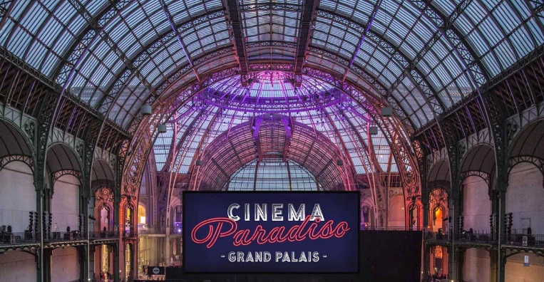 L’un des écrans de Cinema Paradiso, au Grand Palais