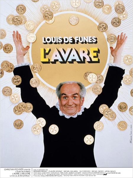 Affiche de L’Avare, avec Louis de Funès