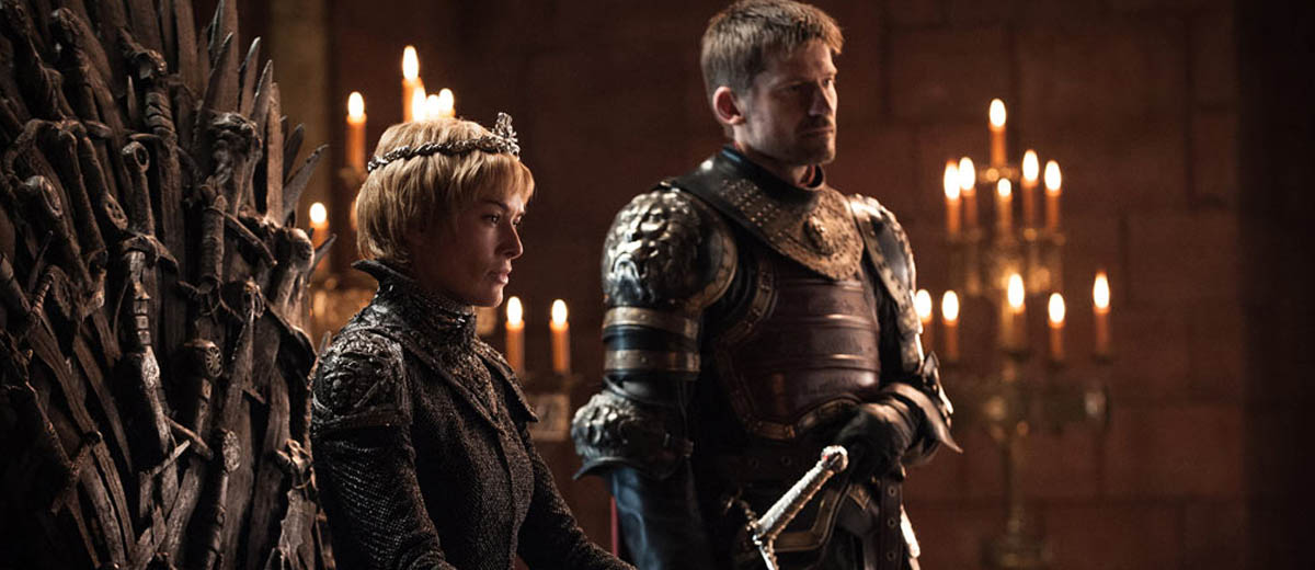 Cersei (Lena Headey) et Jaime (Nikolaj Coster-Waldau) Lannister dans Game of Thrones