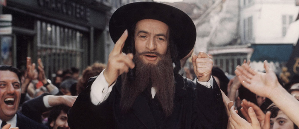 Louis de Funès dans Les Aventures de Rabbi Jacob