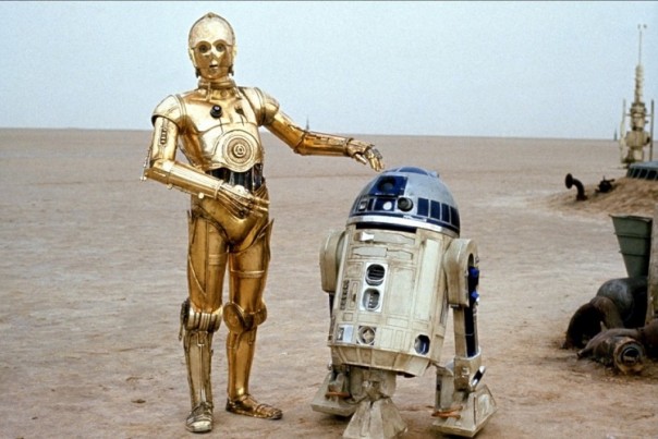 Robots R2D2 et C3PO saga Star Wars