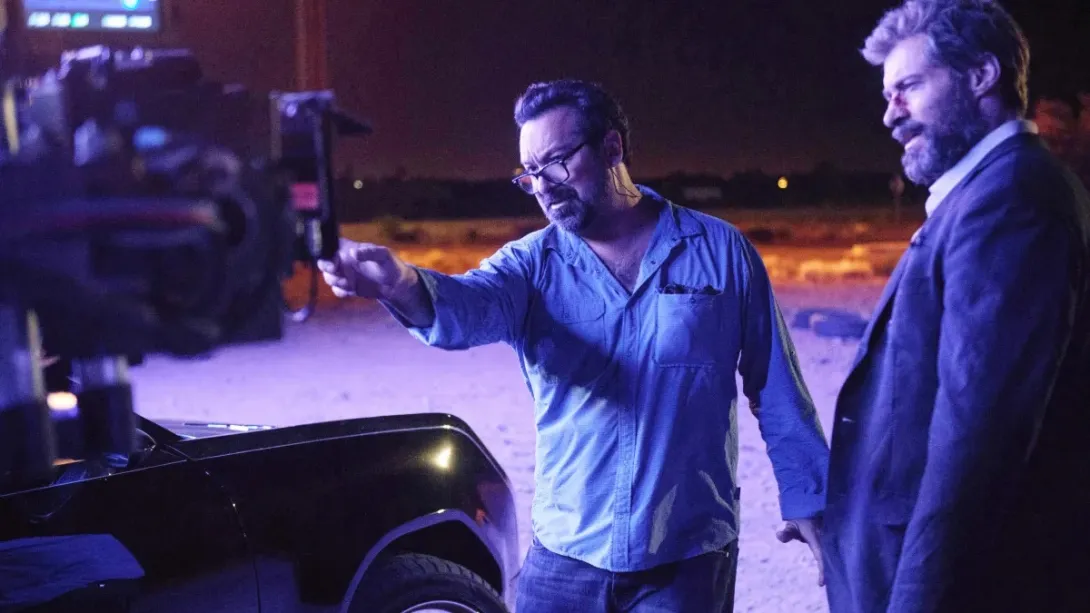 James Mangold et Hugh Jackman sur le tournage de “Logan”/Ben Rothstein/©20th Century Fox