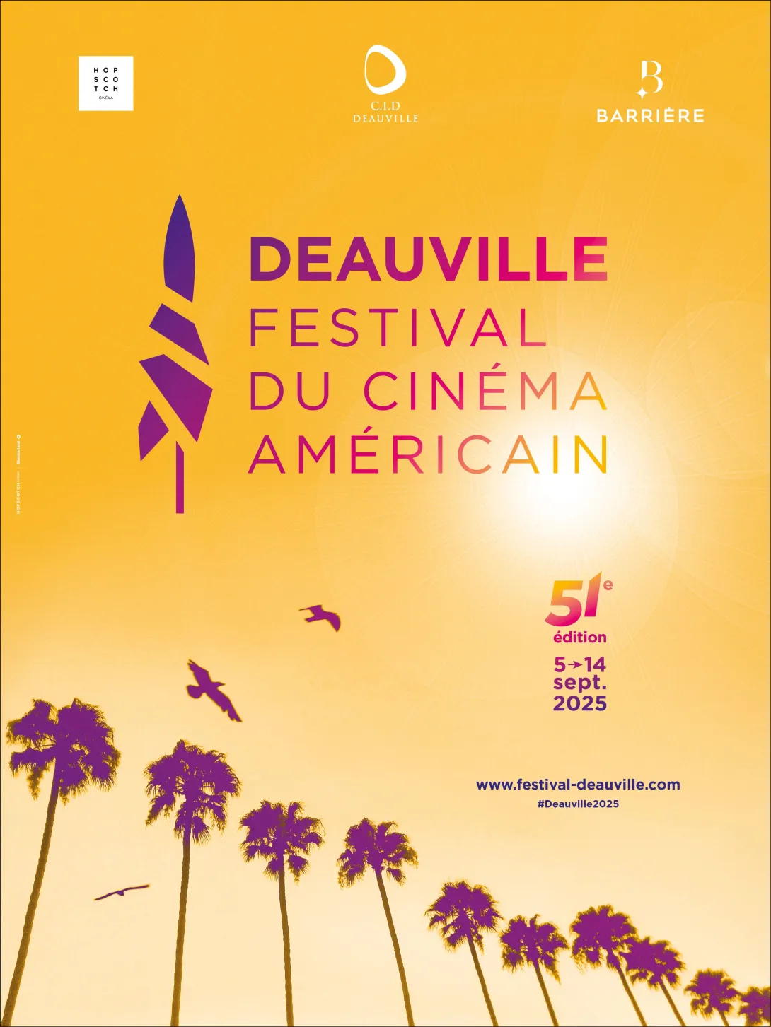 Affiche du 51e Festival du cinéma américain de Deauville