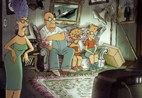 Les Simpson par Sylvain Chomet