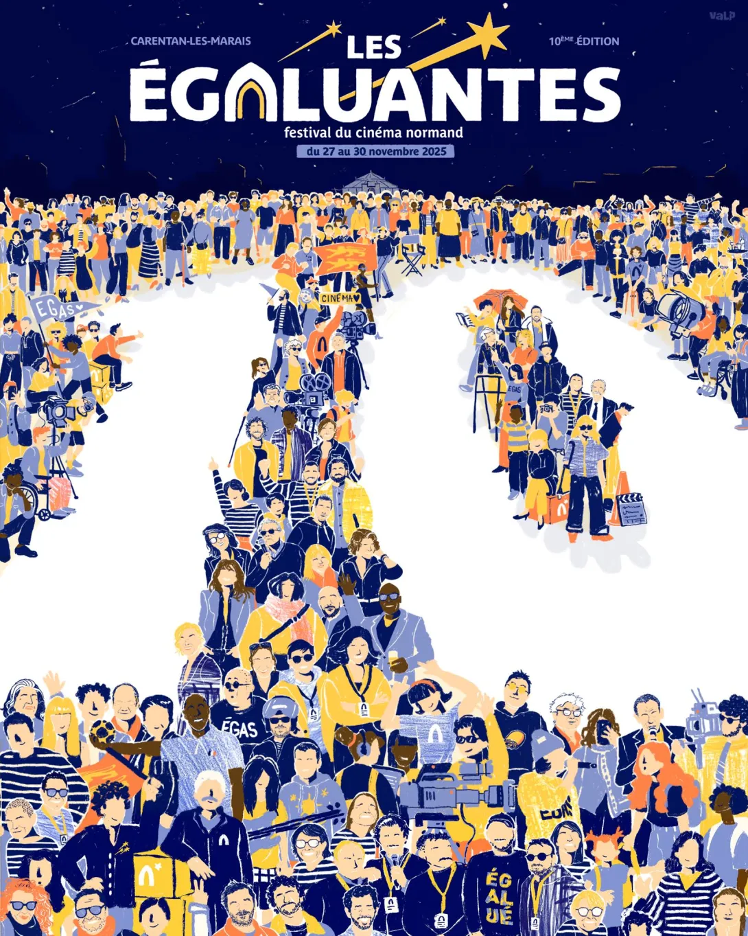 Affiche du 10e Festival du cinéma Les Egaluantes