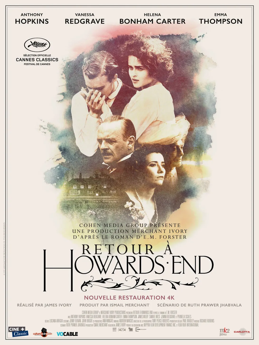 Affiche de Retour à Howards End @Merchant Ivory Productions